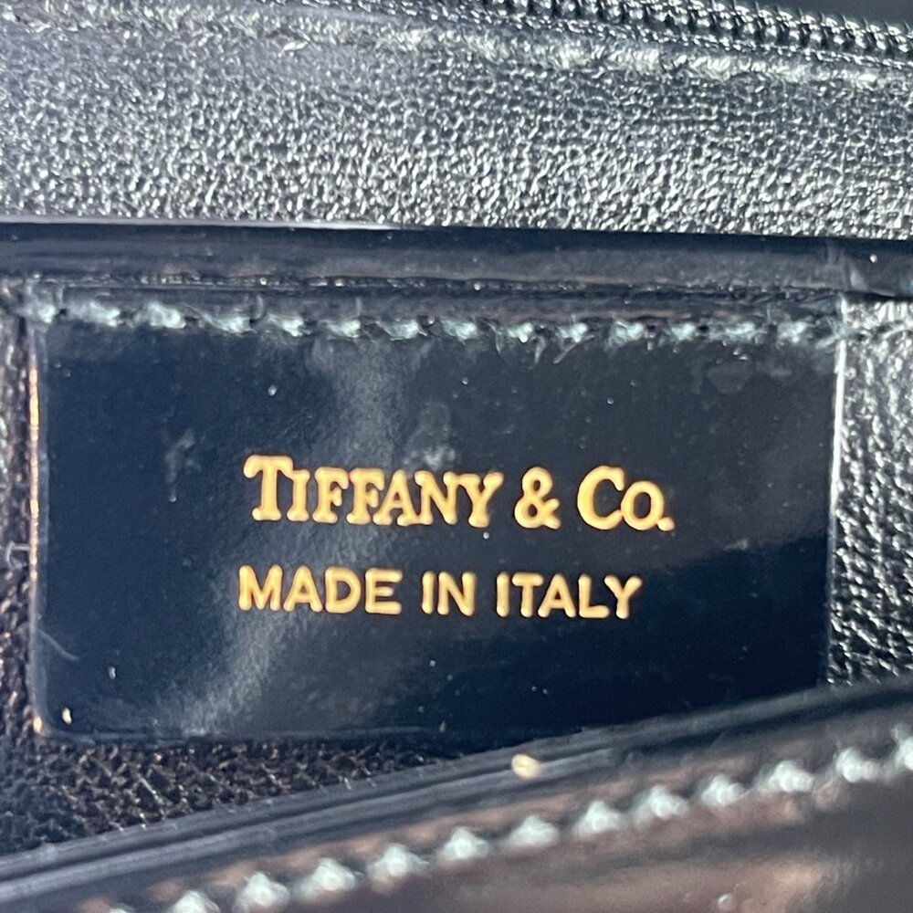 Tiffany & Co. Vintage T-Lock Top Handle Black Patent Leather Bag- Preowned - Picture 12 of 14